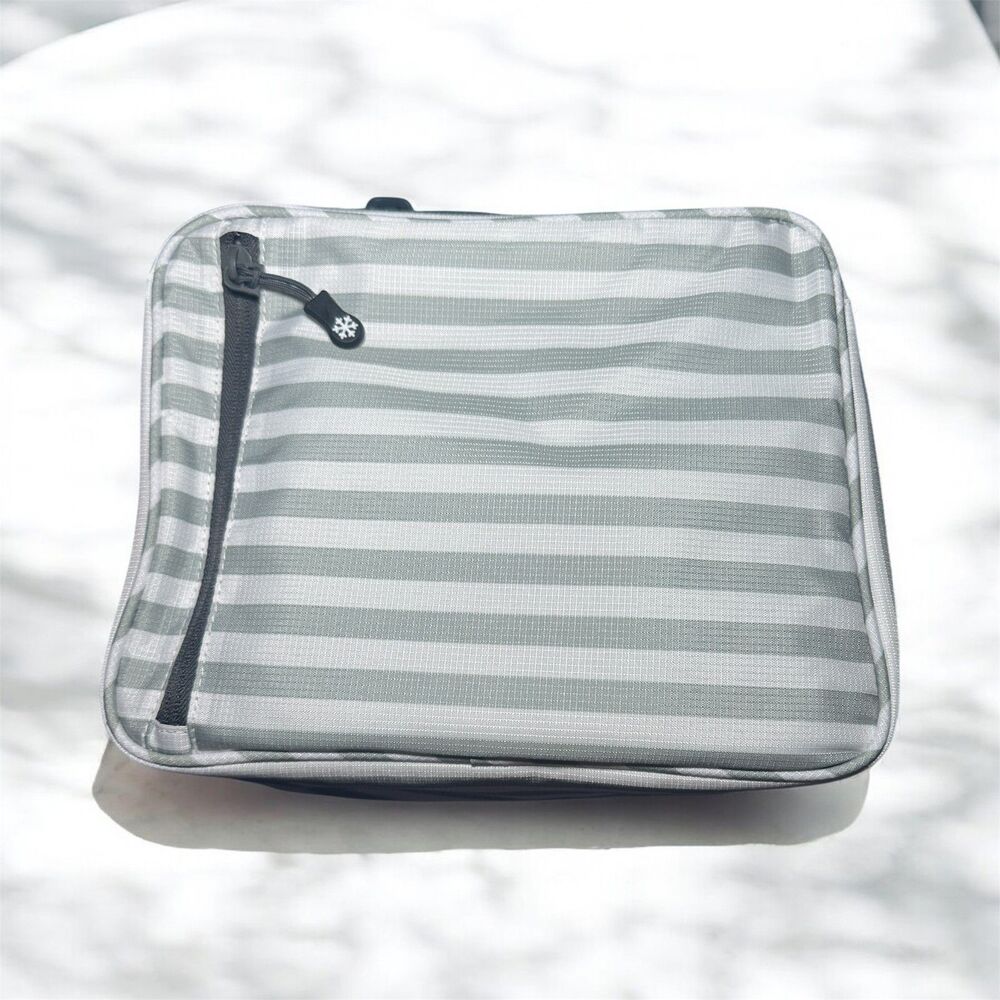 NWT Arctic Zone‎ Gray & White Fridge Cold Lunch Travel Bag - Picture 2 of 5